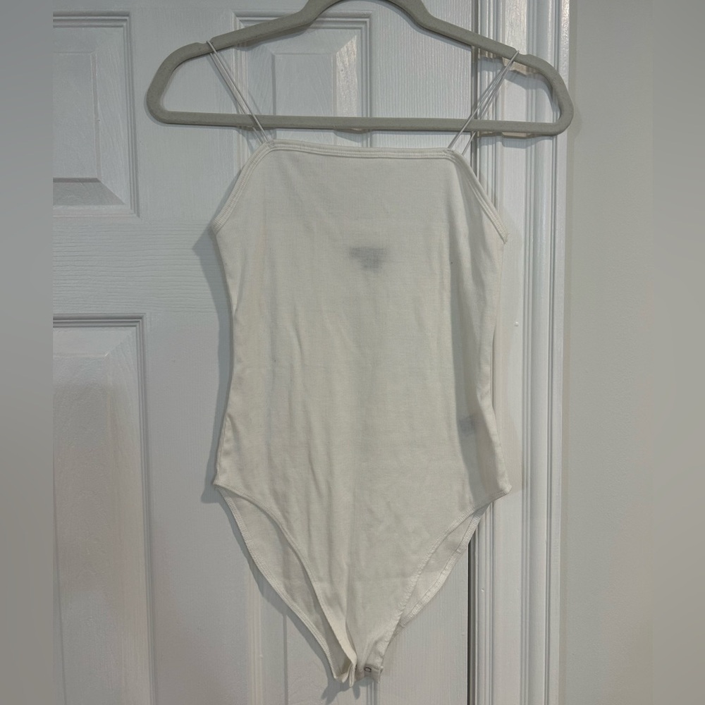 White bodysuit spaghetti strap size small